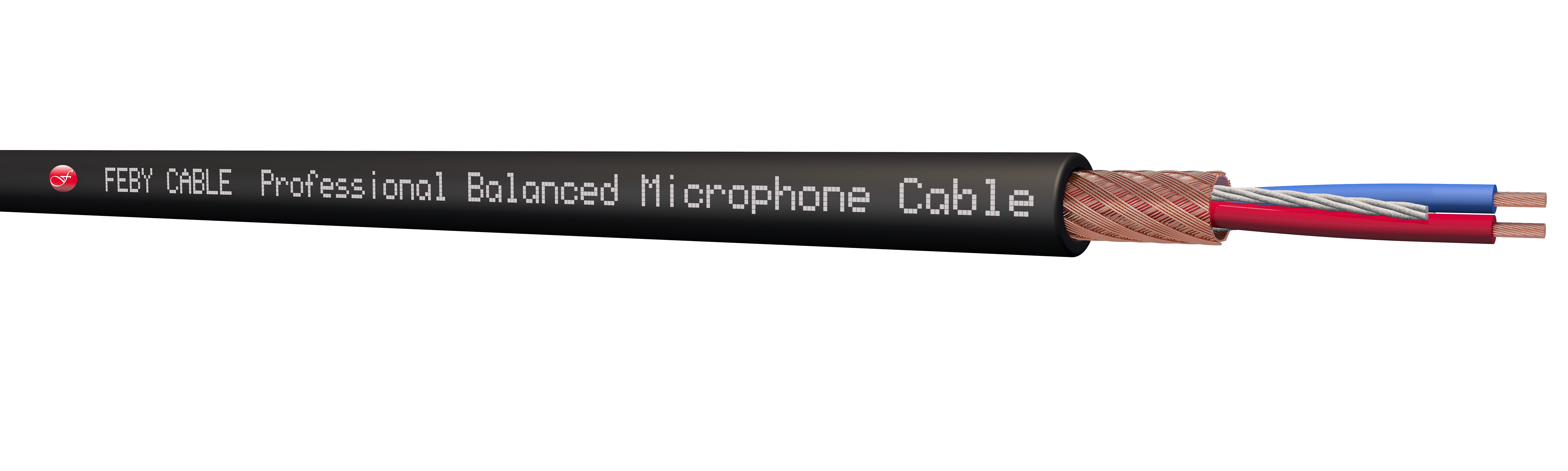 2x0,22 mm² Stereo  Mikrofon Kablosu